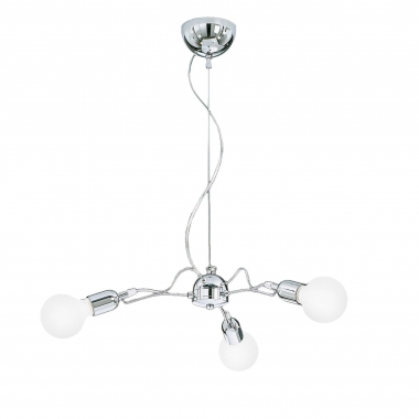 SOSPENSIONE IN METALLO CROMATO - ROSSINI ILLUMINAZIONE 2597/3 product photo Photo 01 3XL