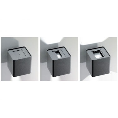 LAMPADA DA PARETE A LED 3000K - ROSSINI ILLUMINAZIONE A/20084/GR/C product photo Photo 03 3XL