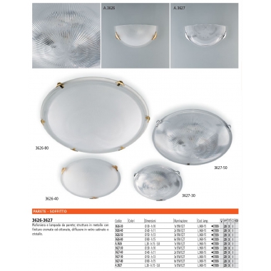 LAMPADA PARETE VETRO CRISTALLO - ROSSINI ILLUMINAZIONE A.3627 - ROSSINI ILLUMINAZIONE A.3627 product photo Photo 01 3XL