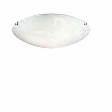 PLAFONIERA VETRO DECORO FILI ARG. - ROSSINI ILLUMINAZIONE BAL003 product photo Photo 01 3XL
