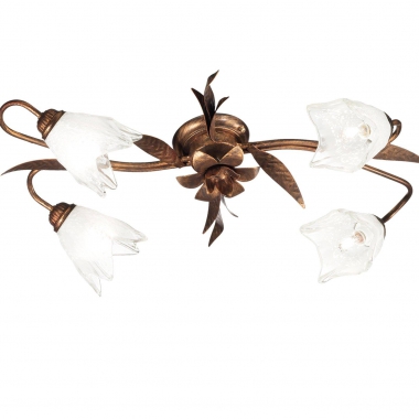 PLAFONIERA CON VETRI METALLO NERO - ROSSINI ILLUMINAZIONE CIL005 product photo Photo 01 3XL