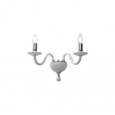 APPLIQUE 2 LUCI IN VETRO BIANCO - ROSSINI ILLUMINAZIONE CRI003B product photo Photo 01 3XL