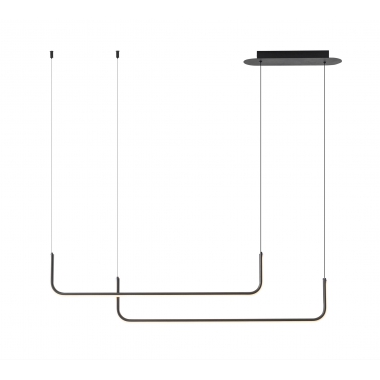 SOSPENSIONE LED NERA 36W 3000K - ROSSINI ILLUMINAZIONE DUO001N - ROSSINI ILLUMINAZIONE DUO001N product photo Photo 01 3XL