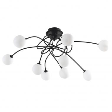 LAMPADA SOFFITTO G9 NERA 9X33W  FLY002N - ROSSINI ILLUMINAZIONE FLY002N product photo Photo 01 3XL