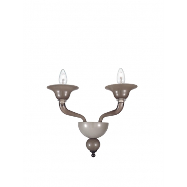 APPLIQUE MURANO FUME' 2 LUCI - ROSSINI ILLUMINAZIONE MAC002FU product photo Photo 01 3XL