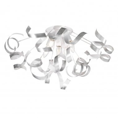 PLAFONIERA METALLO RICCIOLO ARGENTO - ROSSINI ILLUMINAZIONE PAR003ARG product photo Photo 01 3XL