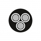 CAVO TONDO 3X0,75 BIANCO 100 MT - ROSSINI ILLUMINAZIONE C.3-375-B-100 product photo