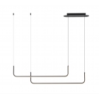 SOSPENSIONE LED NERA 36W 3000K - ROSSINI ILLUMINAZIONE DUO001N - ROSSINI ILLUMINAZIONE DUO001N product photo