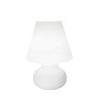 LAMPADA DA TAVOLO VETRO BIANCO LATT - ROSSINI ILLUMINAZIONE P.10850-40 product photo