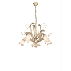 SOSPENSIONE AVORIO ORO CON VETRI - ROSSINI ILLUMINAZIONE REG002 product photo