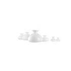 CAMPANA D.35CM VTR.BIANCO LUCIDO CON BORDO  V/915/300 - ROSSINI ILLUMINAZIONE V/915/300 product photo