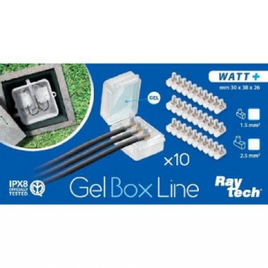 ISOLANTE SIGILLANTE X MORSETTI CON GEL 10PZ + 30 TERMINALI - RAYTECH WATT+1.5 product photo Photo 01 3XL