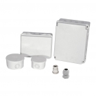 CASSETTA IP55 150X110X70 MM CON COPERCHIO A SCATTO E PARETI PREFORATE - RAYTECH JBOX150 product photo