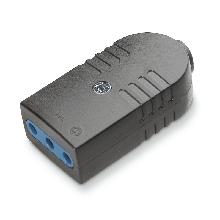 AZZURRA PRESA 2P+T 10A NERO - SCAME PARRE 1044011N - SCAME PARRE 1044011N product photo