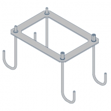 PIASTRA DI FISSAGGIO CON ZANCHE - SCAME PARRE 208AP23 product photo