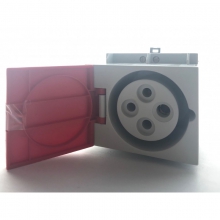 PRESA BARRA DIN 3 POLI + TERRA 16A 380V - SCAME PARRE 4101666DIN product photo