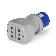 ADATTATTORE IEC309-DOMESTICO ITALIANA BIVAL. - SCAME PARRE 610370 product photo