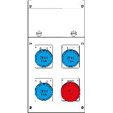 QUADRO C/4 PR.3P+N+T 16A 400V C/MTD+CAVO IP66 - SCAME PARRE 63045061059 - SCAME PARRE 63045061059 product photo