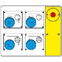 MBOX2 CON SPINA+EMERGENZA  PR.S/FUSIBILI - SCAME PARRE 6567824054 - SCAME PARRE 6567824054 product photo