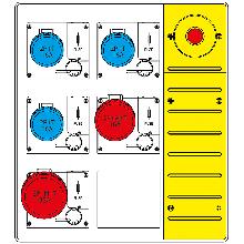 MBOX3 MORSETT.+EMERGENZA  PR. C/FUSIBILI - SCAME PARRE 657.6935-075 - SCAME PARRE 657.6935-075 product photo