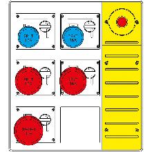 Mbox3 morsett.+emergenza pr. s/fusibili - SCAME PARRE 6578935087 product photo