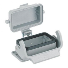 CUSTODIA FISSA+COPERCHIO PASSANTE C/COP. PLASTICA 10B 1 LEVA 10P PASSANTE - SCAME PARRE 9300100303 product photo