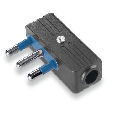 AZZURRA SPINA EXTRAPIATTA 2P+T 16A NERO - SCAME PARRE 1044070N - SCAME PARRE 1044070N product photo Photo 01 3XL