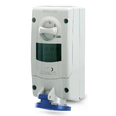 Presa Interbloccata da Parete 2P+T 16A 6H, IP44 con Fuse, Blu - SCAME PARRE 5621683 product photo Photo 01 3XL