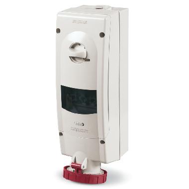 Presa Interbloccata da Parete 3P+N 63A 6H, IP67 con Fuse, Rosso - SCAME PARRE 5636387 product photo Photo 01 3XL