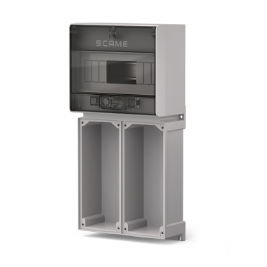 BASE + CENTRALINO X 2 PRESE 16/32A SUPPORTO MODULARE IP65 - SCAME PARRE 5735121 product photo Photo 01 3XL