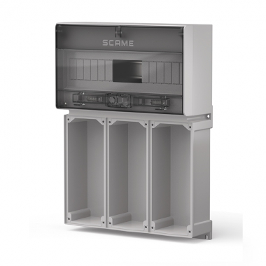 BASE + CENTRALINO X 3 PRESE 16/32A SUPPORTO MODULARE IP65 - SCAME PARRE 5735131 product photo Photo 01 3XL