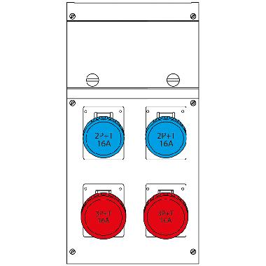 QUADRO DISTRIBUZIONE PORTATILE BLOCK4 - SCAME PARRE 63045061060 product photo Photo 01 3XL