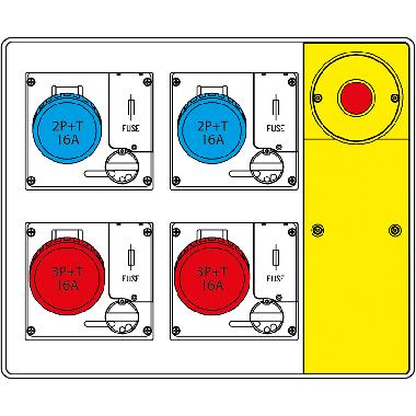 QUADRO MBOX2 MORSETTIERA + EMERGENZA PRESA CON FUSIBILI - SCAME PARRE 6565924008 product photo Photo 01 3XL