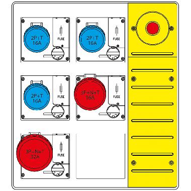 MBOX3 MORSETT.+EMERGENZA  PR. C/FUSIBILI - SCAME PARRE 657.6935-075 - SCAME PARRE 657.6935-075 product photo Photo 01 3XL