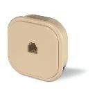 PRESA FISSA TELEFONICA INCASSO PLUG 6.4 AVORIO - SCAME PARRE 180705 - SCAME PARRE 180705 product photo