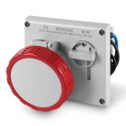 PRESA INTERBLOCCATA INCASSO OMNIA 3 POLI + NEUTRO 32A  6H IP67 - SCAME PARRE 4053287 product photo