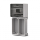 BASE + CENTRALINO X 2 PRESE 16/32A SUPPORTO MODULARE IP65 - SCAME PARRE 5735121 product photo