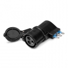 ADATTATORE SEMPLICE 10/16 -CEE17 NERO IP20 16A 2P+T 250V - SCAME PARRE 610384N product photo