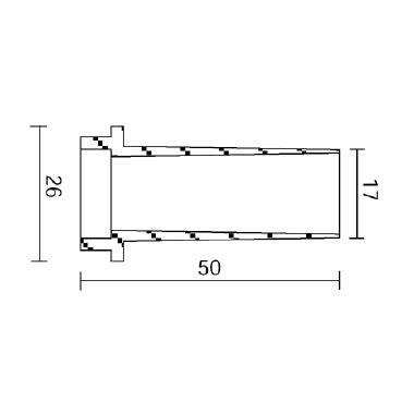 EASY BASE A POZZETTO X PARETE - SIDE ILLUMINAZIONE 186/5 - SIDE ILLUMINAZIONE 186/5 product photo Photo 02 3XL