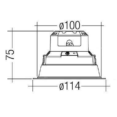LOOP XS 12W 4000K 1000LM   BI - SIDE ILLUMINAZIONE 57405-LBN - SIDE ILLUMINAZIONE 57405-LBN product photo Photo 03 3XL
