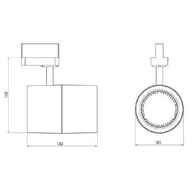 FARETTO BEND XS LED BASIC 24W 4000K BIANCO - SIDE ILLUMINAZIONE 67330/LBN/40 product photo Photo 03 3XL