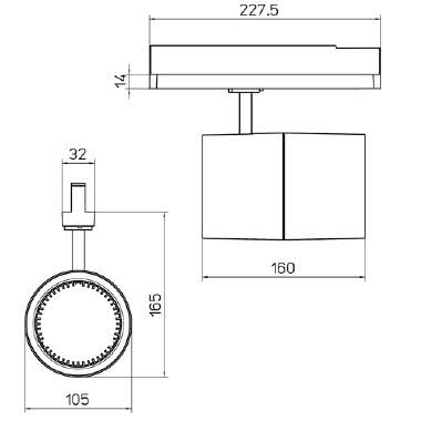 BEND M SLIM tipologia Proiettori famiglia BEND / M SLIM - SIDE ILLUMINAZIONE 67356-LBC-60 product photo Photo 03 3XL
