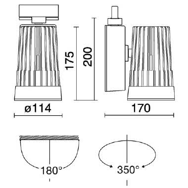 LUXOR XL VERT.37W 3000LM 830  BR - SIDE ILLUMINAZIONE 67800/LBC/60 - SIDE ILLUMINAZIONE 67800/LBC/60 product photo Photo 03 3XL