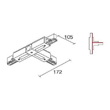SIDE CONGIUNZ.T TERRA SX BI - SIDE ILLUMINAZIONE 990301 - SIDE ILLUMINAZIONE 990301 product photo Photo 01 3XL