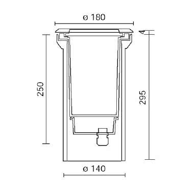 OLODUM MIDI LED 22,5W  4000K 40  1990LM - SIDE ILLUMINAZIONE E8267/LBN/40 - SIDE ILLUMINAZIONE E8267/LBN/40 product photo Photo 03 3XL