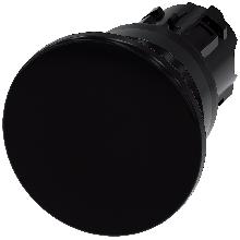 Pulsante a fungo, 22 mm, rotondo, in plastica, colore nero, 40 mm - SIEMENS 3SU10001BD100AA0 product photo