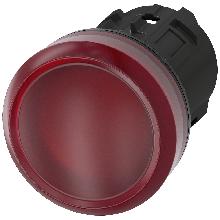 INDICATORE LUMINOSO ROSSO LENTE LISCIA - SIEMENS 3SU10016AA200AA0 - SIEMENS 3SU10016AA200AA0 product photo
