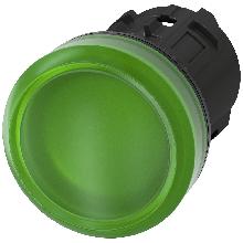 INDICATORE LUMINOSO VERDE LENTE LISCIA - SIEMENS 3SU10016AA400AA0 - SIEMENS 3SU10016AA400AA0 product photo