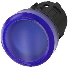 INDICATORE LUMINOSO BLU LENTE LISCIA - SIEMENS 3SU10016AA500AA0 - SIEMENS 3SU10016AA500AA0 product photo
