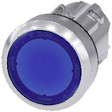 PULS. LUMINOSO PIATTO BLU - SIEMENS 3SU10510AB500AA0 - SIEMENS 3SU10510AB500AA0 product photo